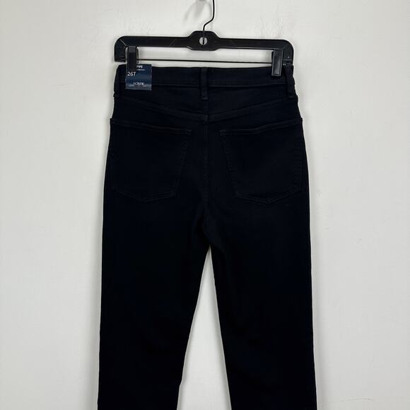 J.Crew Tall Black Stovepipe Straight Jean Signature Stretch+ Black US 26T NWT - Picture 8 of 11